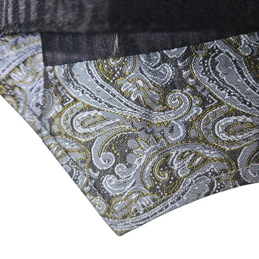 Scully‎ Vest NWT Mens L Blue Paisley Gold Western Wedding Prom Formal Party